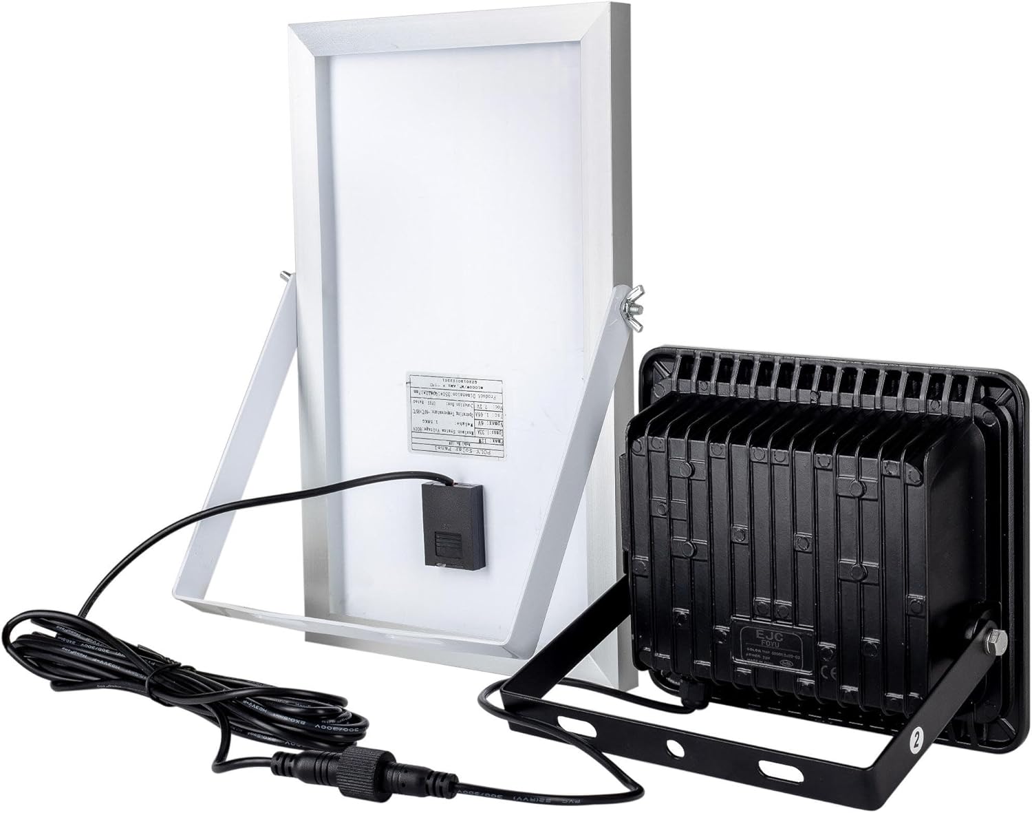 Foco Solar LED 50W con sensor de movimiento y panel solar separado