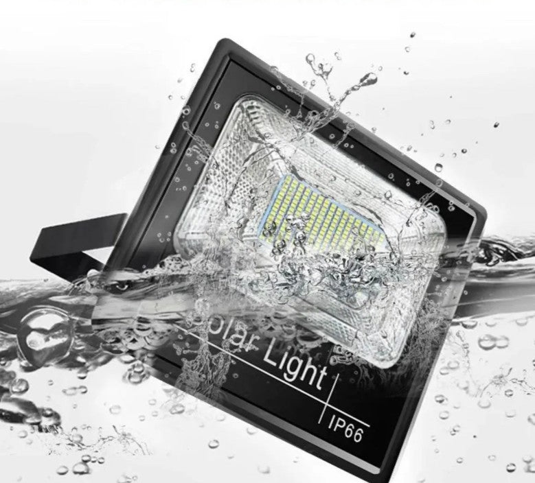 Foco Solar LED 50W con sensor de movimiento y panel solar separado